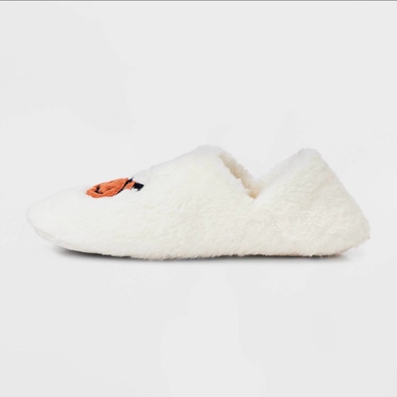 Hyde & Eek! Halloween Kitty Pumpkin Faux Fur Slipper Socks - Picture 6 of 8